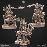 Vulcan Eques 3D-printed model